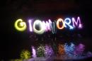 Some "Glowworm" fun with our colored drinking cups