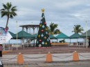 Square along the Malecon decked out in Christmas decorations (sponsored by Coca Cola)