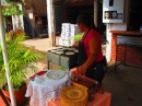 Fresh tortillas being made for our lunch