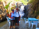 Pam and Ted at the waterfall.