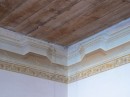 French style 3-D decorative trim on walls