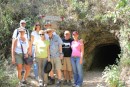 The group at the entrance to the Santa Gertrudis mine. L-R Front Pam, Dar and Rod Caple, Brian and Elizabeth (Autumn Wind). L-R Back Ted, Katie and Kurt (Interlude)