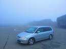 Our trusty steed in the fog