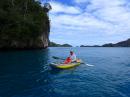 Pam kayaking : Photo courtesy of Lisa on Mango Mooon

