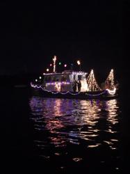 Christmas boat parade, Beaufort NC
