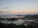 Sunset over Castries