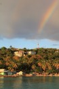 Rainbow over the fishing village