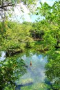 Cenote Azul, just 5mn drive away from the boat!