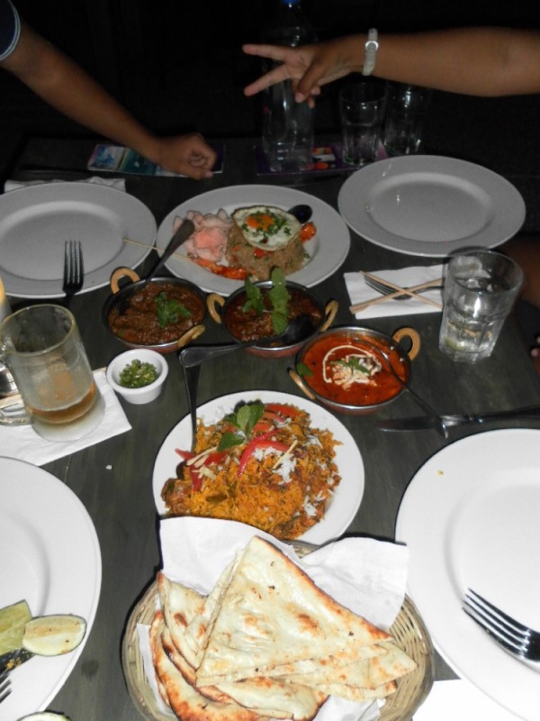 Indian feast at Indigo