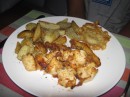 Mahi Mahi makes lovely fish bites ( fish and chips a la VOAHANGY)