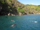 Snorkelling in Chatham Bay
