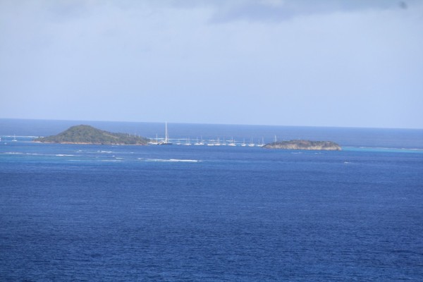 Tobago Cays seen from Union
