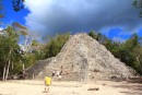 Coba - the pyramid before the tour buses arrive!