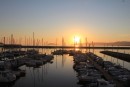Sunset at Portosin marina 
