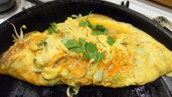 Asian style omelette