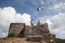 Terry on top of Fort Louis, he can be french when he wants