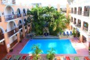 Our hotel pool in Merida