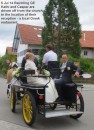 The carriage takes them to the location of the reception - a Greek restaurant. It is large enough for the many guests who gather for the uniquely Bavarian festivities.