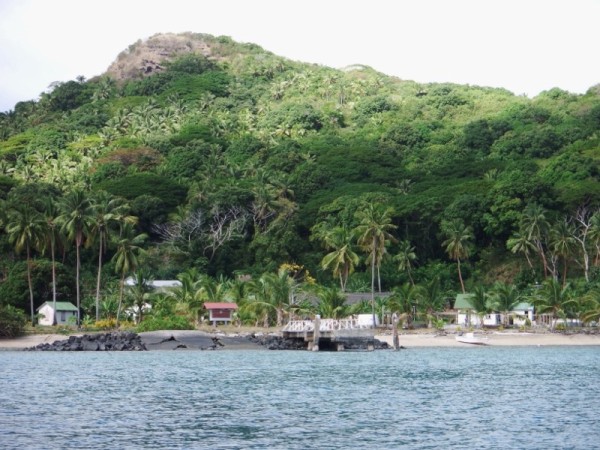 Village on Makogai Island.