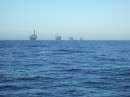 Oil Platforms we passed on our sail from Santa Barbara to Marina Del Rey