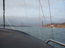 Motoring closer to the Golden Gate Bridge