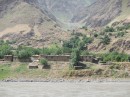 Wioski po afganskiej stronie rzeki Piandz