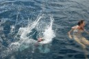 NiueTonga 117_1_1: Kara takes a splash and frightens poor Mom