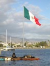 Mexican flag: This was the big Mexican flag you could see from miles out at the entrance of Ensenada Harbor