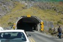 The tunnel on the road to Milford Sound