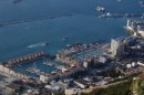 Overlooking the marina in Gibraltar