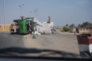 An overturned truck on the outskirts of Luxor