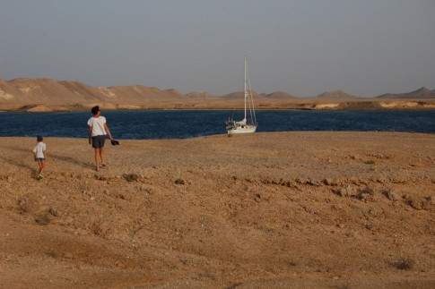 An anchorage in northern Sudan, where the desert wind blew
