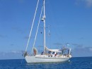 2Makemo: Magnum anchored at Makemo atoll, Tuamotus