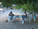 IMG_2754_1_1: Ralaxing having coffee with Liza at Taou atoll
