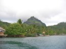 view by dinghy ride Bora Bora