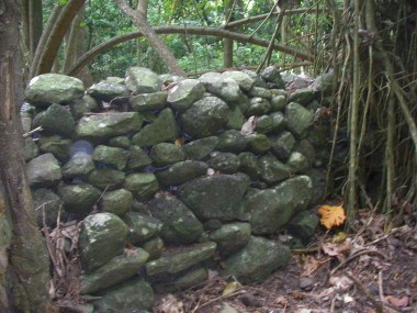 ancient rock wall - historical site