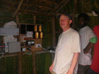 Phil form Oz in charge of generator project funded by Peace Corps