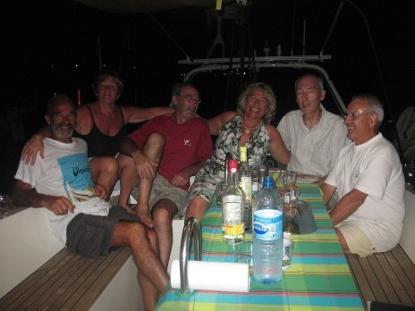 Andre Michelle JP Linda Jean Pierre and Maurice on board Balthazar