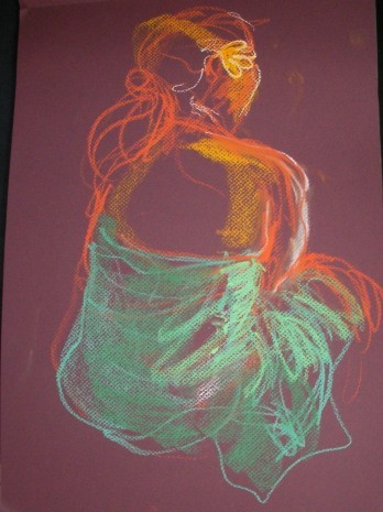 Girl in Green Sarong 		pair 1	$225	pastel on paper		400X270		530X430 beige mount timber frame
Rosebed st
