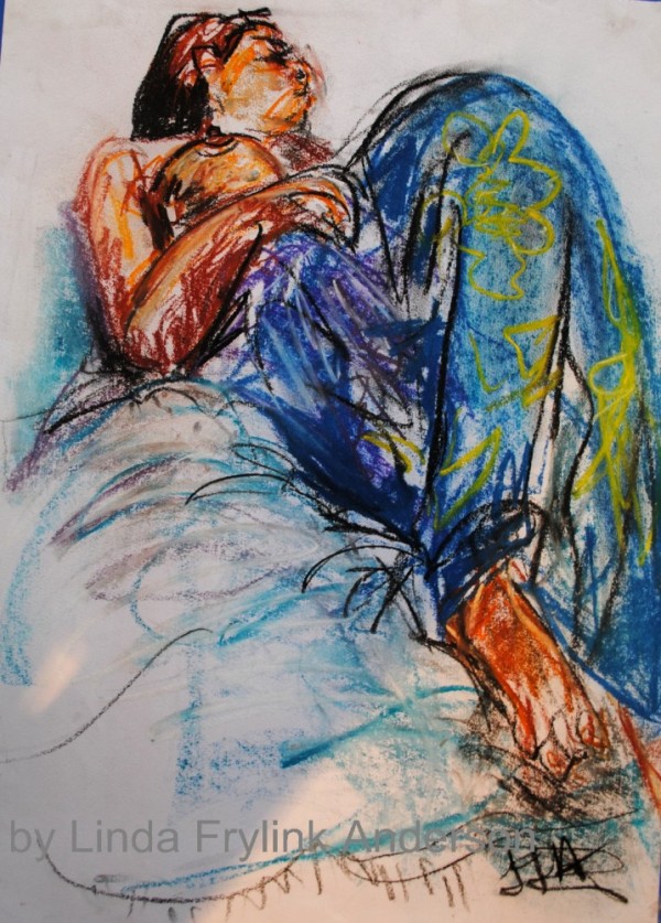 Girl in Blue Sarong 1		pair 1 $450	pastel on paper		550X400		830X680 white mount timber frame
Rosebed
