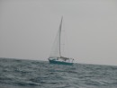 Valiam sailing into Colon