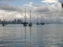 Anchored Panama city