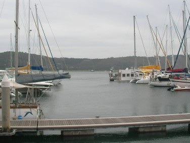 Knysna quays marina with Valiam way in the distance
