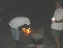 Cooking in the BIG pot Hog Island
