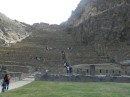 Ollantaytambo. Wonderful tour of the pre-inca and inca remains. We stayed in a hostal in this town one night before catching the train to Macchu Piccu