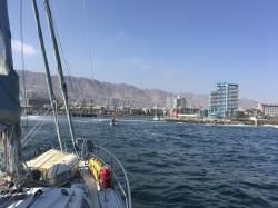 Arriving in Antofagasta: The entrance to the yacht club requires an pilot to show you the way into the entrance which has large seas coming in a narrow opening