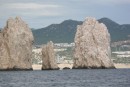 The Giant Rocks as we round Cabo San Lucas