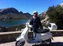 Scooter trip: We hired a Vespa and headed off to the mountains and down the windy road to SA calibrate - great fun if a tad chilly