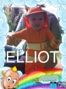 Elliot : In his funky swim suit -