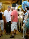 Checking out the costumes at a mas camp